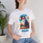 Custom Beach Art Dog T-shirt Bernese Mountain Dog