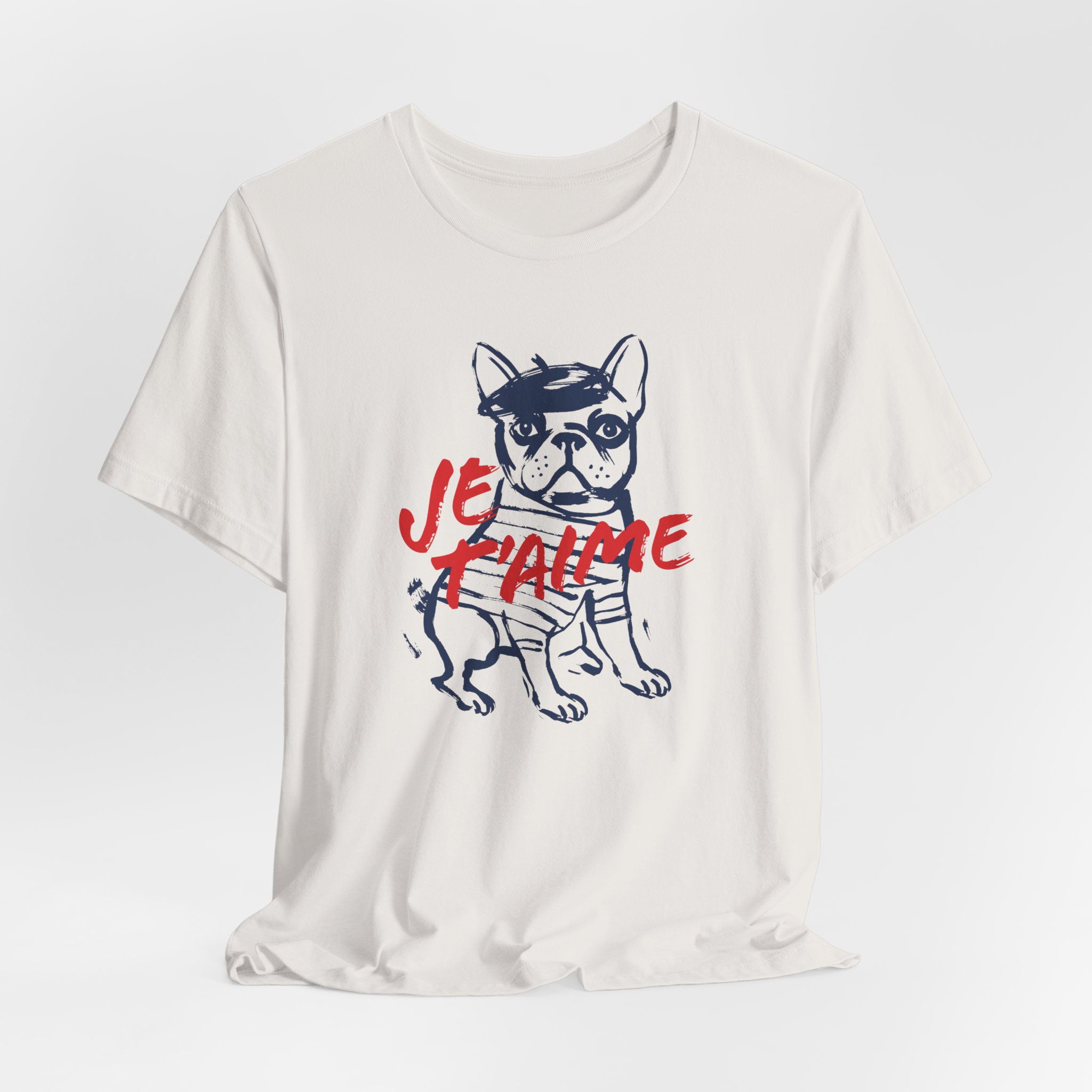 Frenchie Je T'aime tee