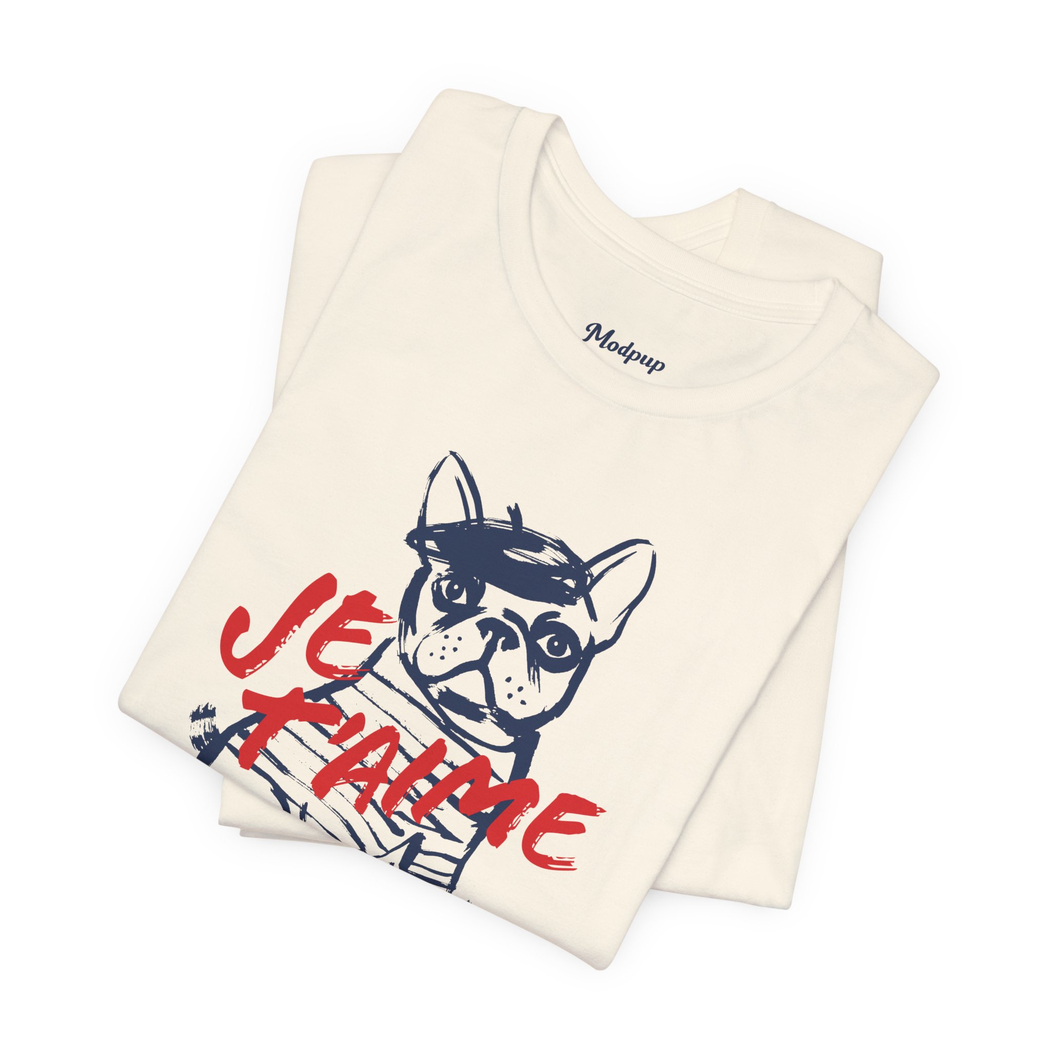 Frenchie Je T'aime tee Folded
