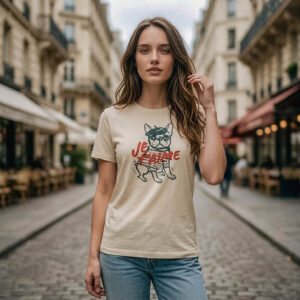 Frenchie Je T'aime tee