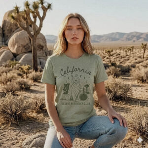 California Desert Retriever Club Tee Sage Green