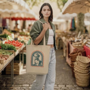 Dog in the Window Eco Tote Bag French Market
